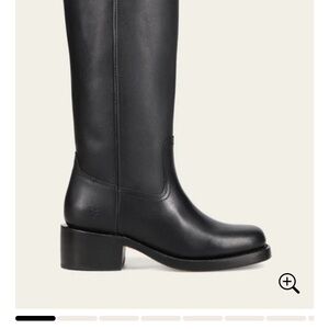Frye Black Heeled Leather Boots